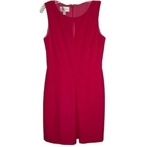 Donna Morgan Pink Harlow Key Hole Sleeveless Fit & Flare Career Work Dress 10